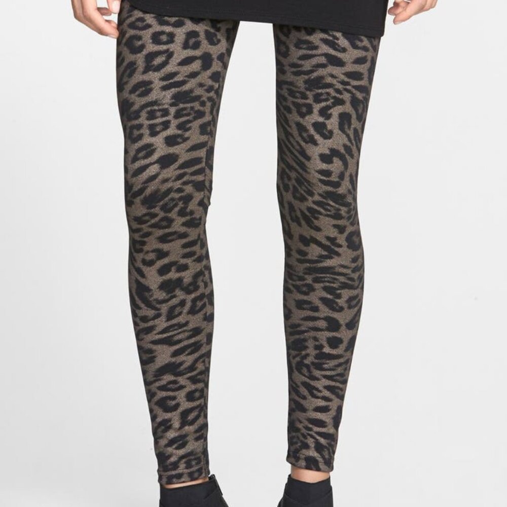 4/$25 Leopard Print Knit Legging
